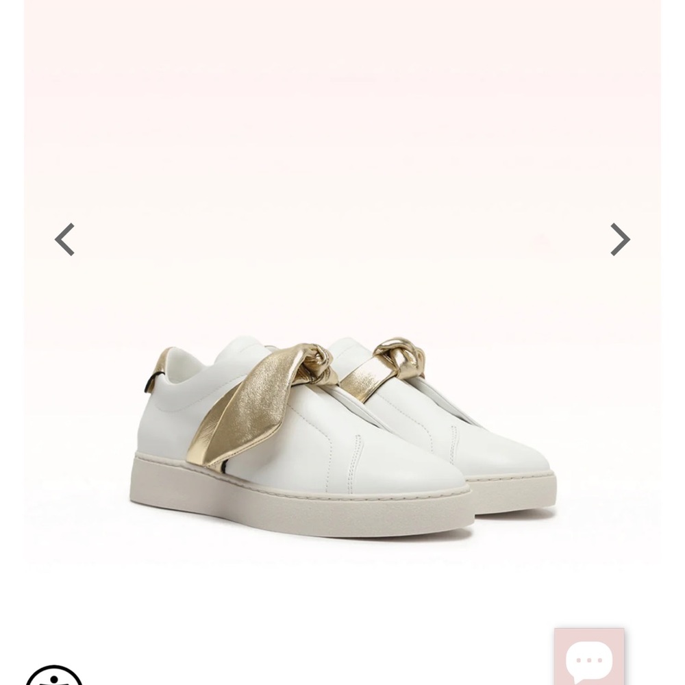 Alexandre Birman Asymmetric Clarita Sneaker Gold